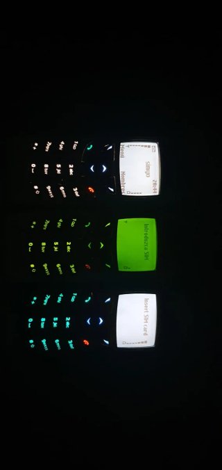 Lote 5 Teléfonos Móviles Nokia Plata/Negro