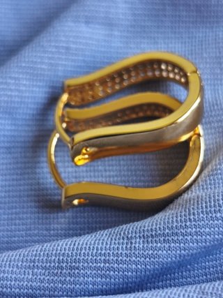 Pendientes chapados en oro 18k