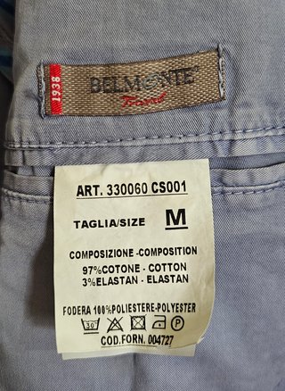 Giacca estiva Belmonte taglia M