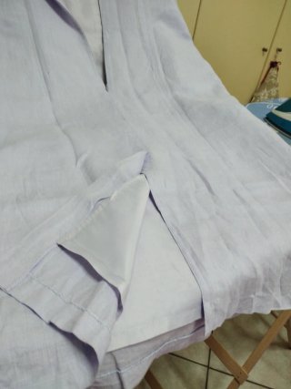 Abito lino lilla