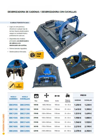 Desbrozadora de cadenas