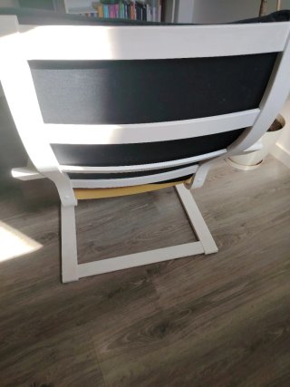 Butaca moderna tela y madera