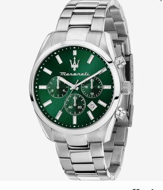 Orologio Maserati Attrazione Uomo Verde/Argento