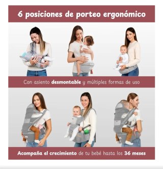 Mochila portabebés ergonómica