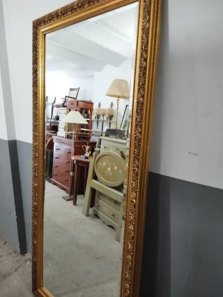 Espejo antiguo vestidor dorado