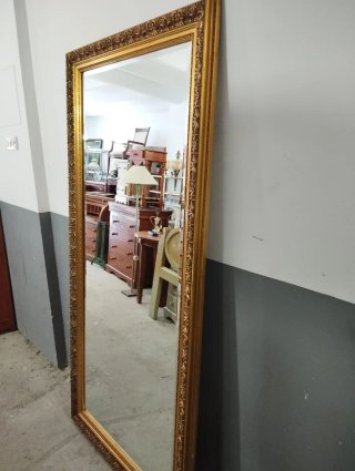 Espejo antiguo vestidor dorado