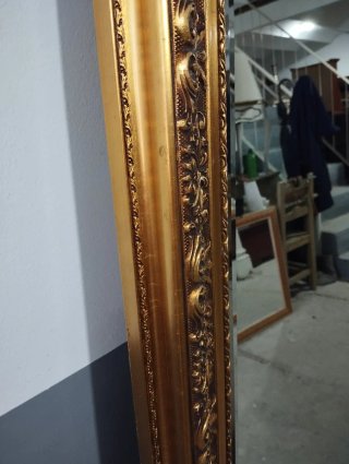 Espejo antiguo vestidor dorado