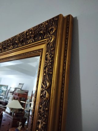 Espejo antiguo vestidor dorado