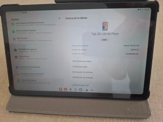 Tablet Samsung S6 Negra/Gris