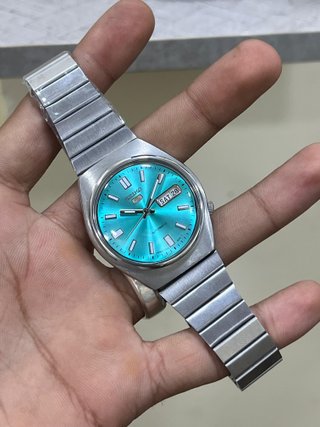 Orologio Seiko Automatico Quadrante Azzurro