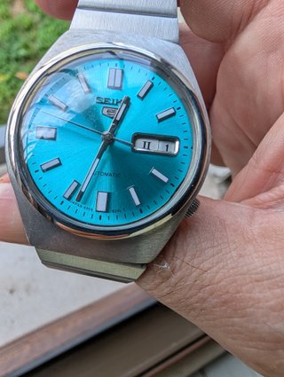 Orologio Seiko Automatico Quadrante Azzurro
