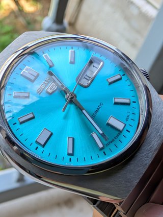 Orologio Seiko Automatico Quadrante Azzurro