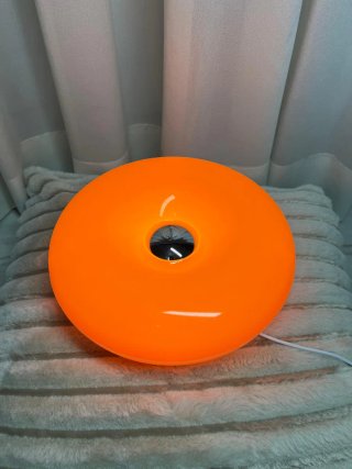 Lampada Stile IKEA Varmblixt Donut Arancione