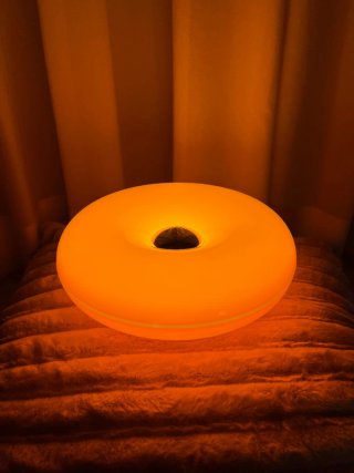 Lampada Stile IKEA Varmblixt Donut Arancione