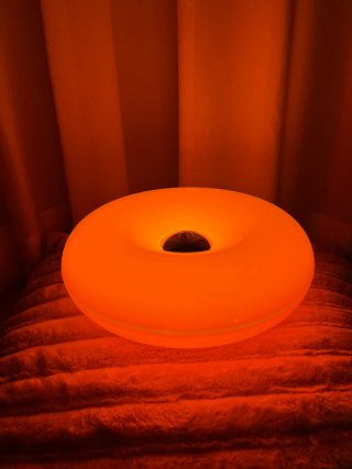 Lampada Stile IKEA Varmblixt Donut Arancione