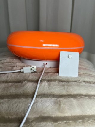 Lampada Stile IKEA Varmblixt Donut Arancione