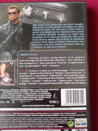 Terminator 3 DVD Edición Especial