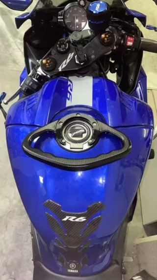 Agarradera Tanque Moto Negro