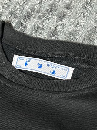 Felpa Off-White Originale Nera Taglia L