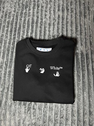 Felpa Off-White Originale Nera Taglia L