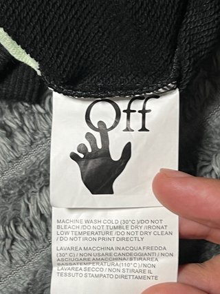 Felpa Off-White Originale Nera Taglia L