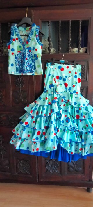 Conjunto Flamenco Niña 7-9 Años