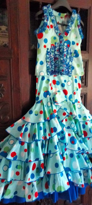 Conjunto Flamenco Niña 7-9 Años