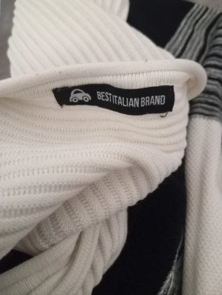 Jersey rayas blanco y negro