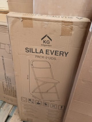 Pack 2 Sillas Plegables Jardín Every Blancas