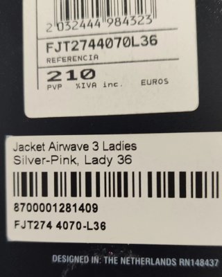 Chaqueta verano Rev'it Airwave 3 Talla S Mujer