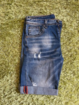 Calções jeans Ativo rapaz 14 anos