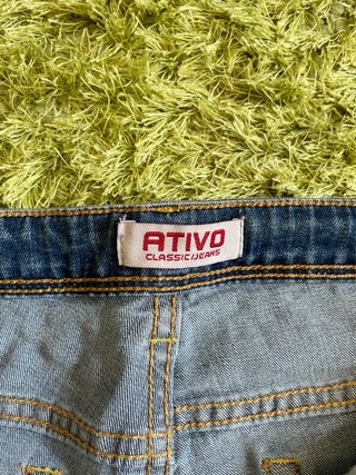 Calções jeans Ativo rapaz 14 anos