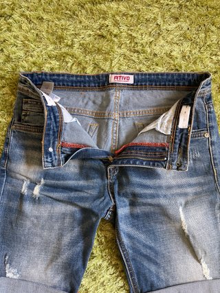 Calções jeans Ativo rapaz 14 anos