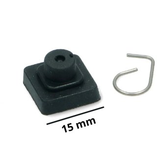 1 gommino antigraffio griglie piano cottura Smeg