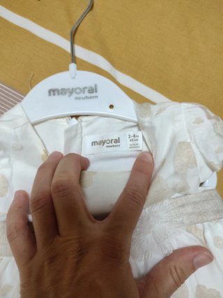 Vestido ceremonia Mayoral 2-4 meses