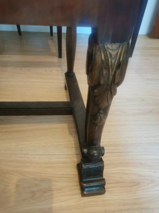 Juego de 2 Sillas Antiguas Madera y Rattan