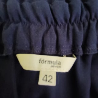 Falda corta azul marino Fórmula Joven Talla 42