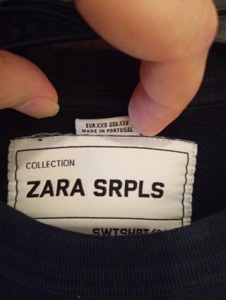 Sudadera Zara Hombre Negra Talla XXS.