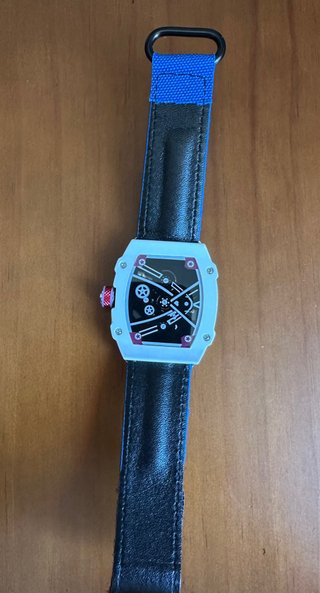 Reloj estilo RM 67-02 Blanco y Azul