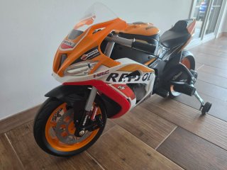 Moto Eléctrica Infantil Repsol con Ruedines