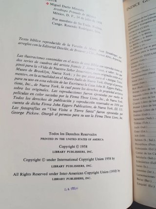 Sagrada biblia Juan straubinger.  1958