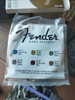 Cuerdas Guitarra Acústica Fender 80/20 Bronze
