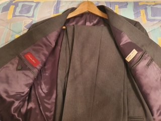 Traje Emilio Tucci Raya Gris Talla 56