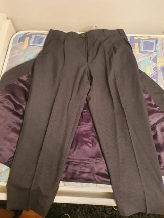 Traje Emilio Tucci Raya Gris Talla 56