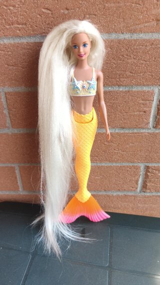 Barbie sirena vintage capelli lunghi