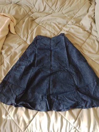 Falda vaquera larga Zara Talla S