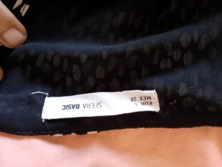 Vestido Sfera Negro Estampado Talla S
