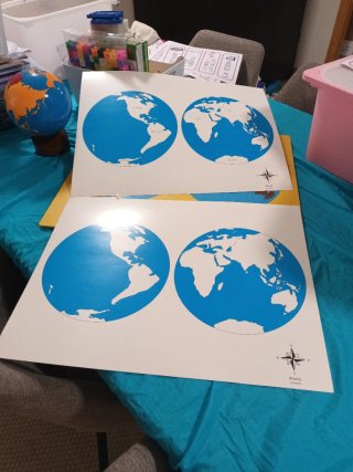 Puzzle Montessori Madera Continentes