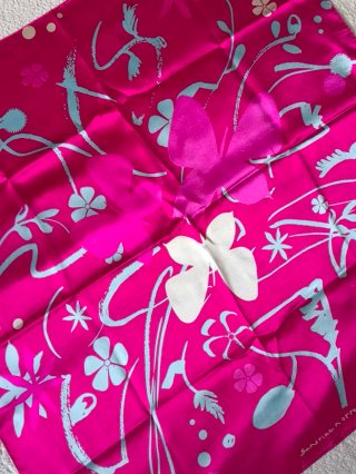 PAÑUELO CHICA FUCSIA BRILLI- BRILLI Y CELESTE.