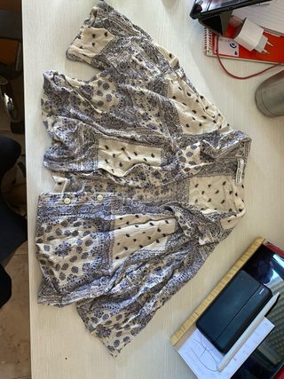Camisa corta estampada verano